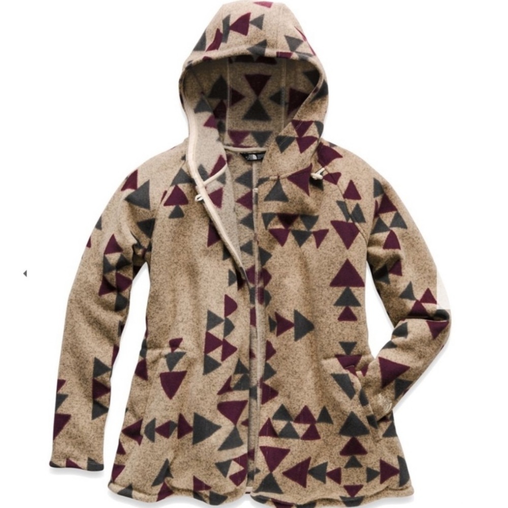 The North Face Fleece Crescent Wrap Jacket Beige